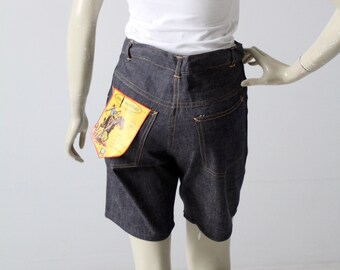 【KOOLOSET】Vintage Star Patch Bermuda Denim Vintage Streetwear Womens Knee Length Denim Shorts With