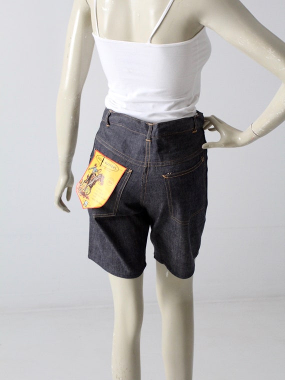 vintage 1960s denim shorts, Saddle Busters jorts,… - image 8