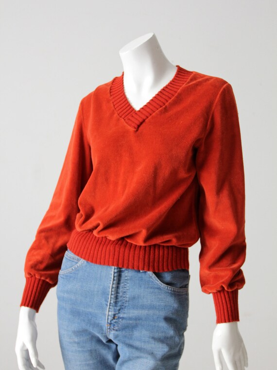 vintage 70s v-neck top by Sears The Fashion Place - image 9