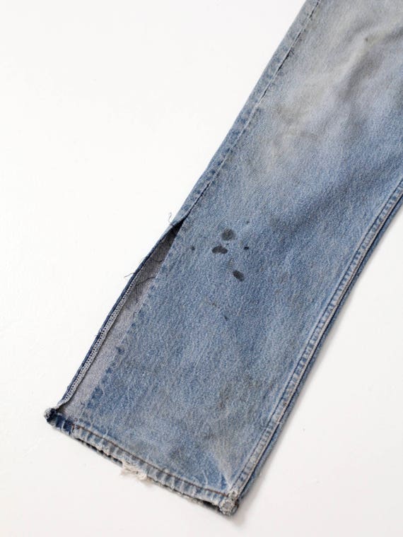 vintage Levi's 501 jeans, distressed jeans, slit … - image 5