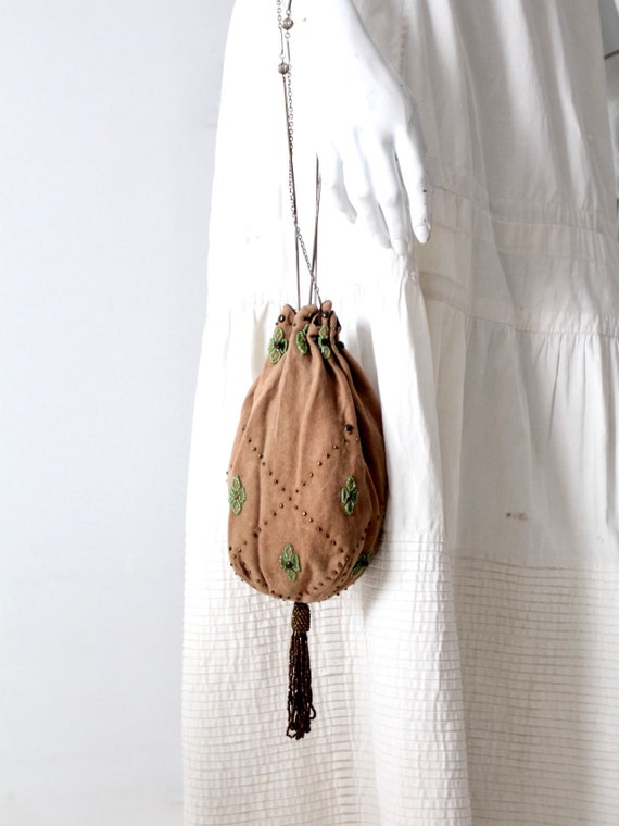 antique beaded reticule evening bag