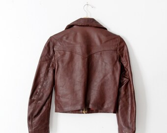 Vintage 70s Walter Dyer Leather Jacket - Etsy
