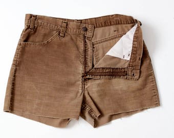 Corduroy Shorts Vintage Cord Cut-offs 