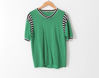 vintage 70s Mason ersey t-shirt, Vior's green athletic tee