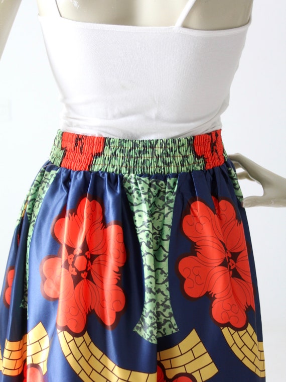 vintage 70s floral maxi skirt - image 5