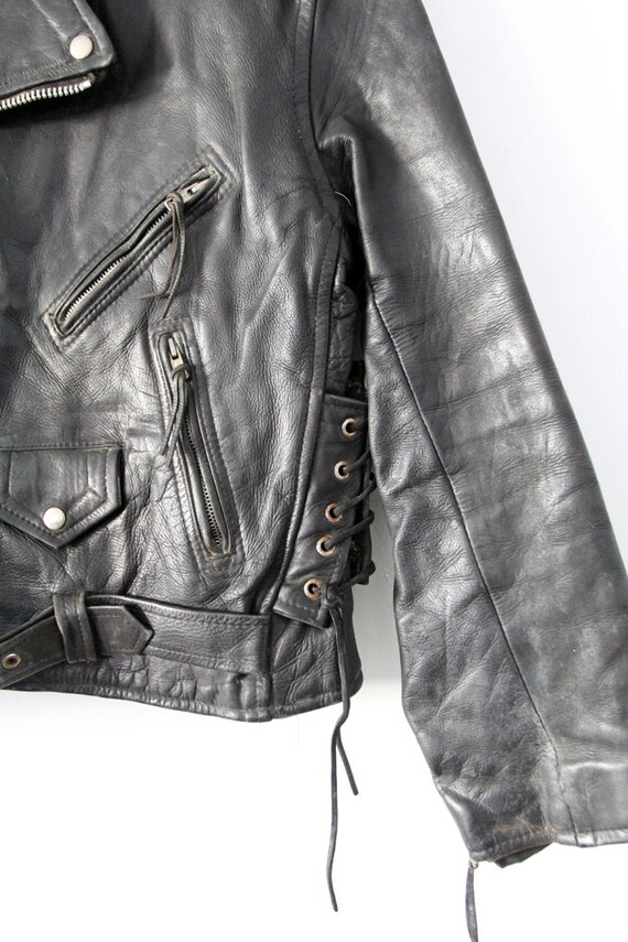 1970s Motorcycle Jacket, Vintage Black Leather Jacket - Etsy 1970s Motorcycle Jacket, Vintage Black Leather Jacket - Etsy