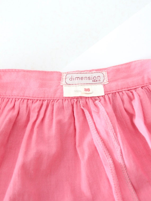 vintage pink tulle skirt, French crinoline style … - image 5