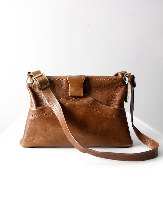 vintage Justin brown leather purse