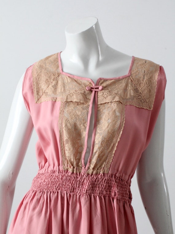 vintage 70s pink dress - image 7