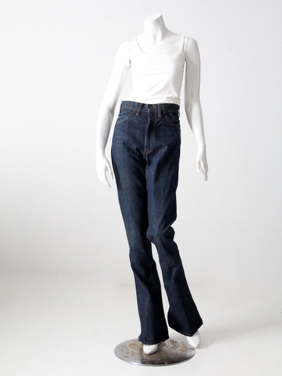 vintage 70s Levis 646 flare leg tall jeans 32 x 3… - image 3