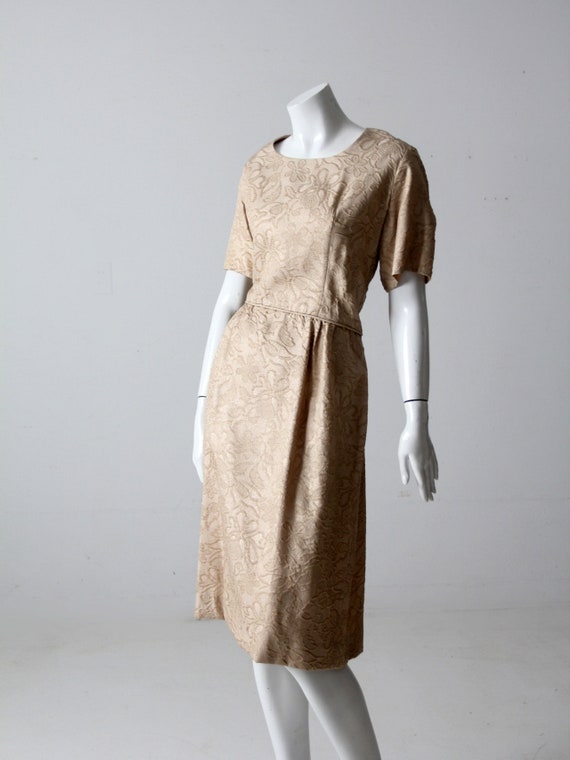 vintage 60s Henry-Lee brocade dress - image 8