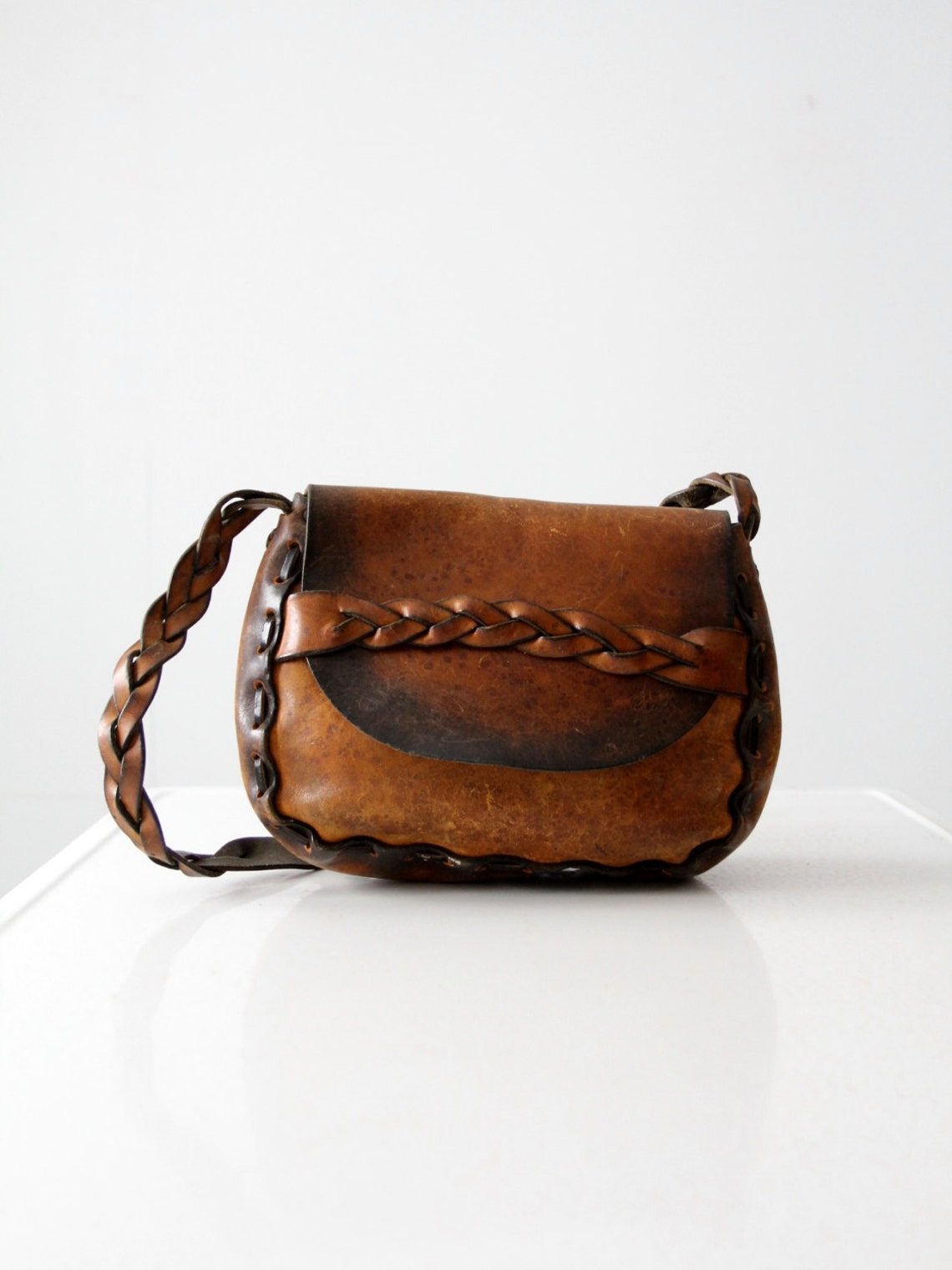 Vintage Braided Shoulder Bag