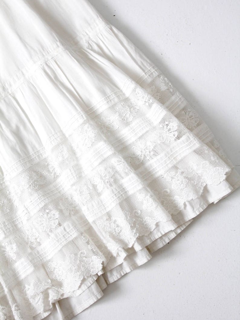 Edwardian Petticoat Antique 1900s White Skirt | Etsy