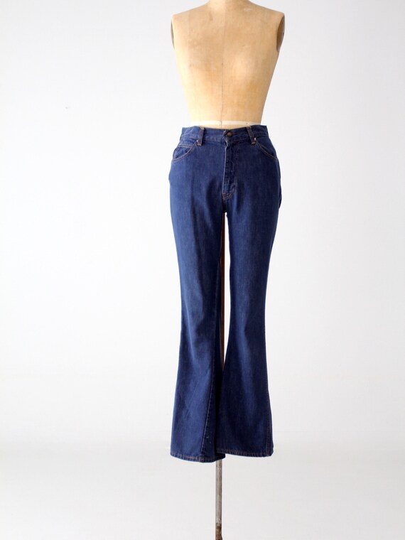 Vintage Big E Levi's Flare Jeans: 1960s High Waist Denim (28x31)