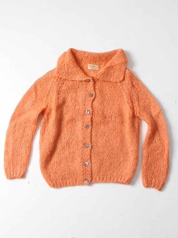 季節感秋春vintage  mohair cardigan 50s