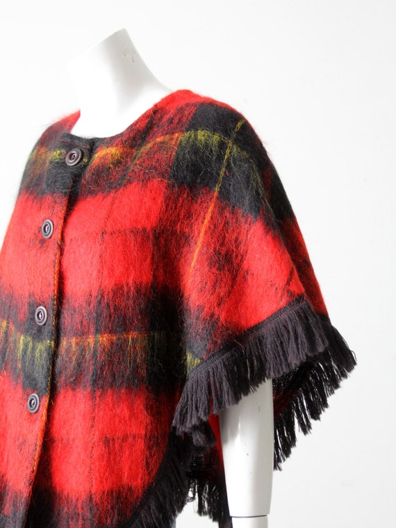 vintage plaid mohair sweater - image 9