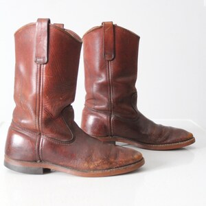 vintage Red Wing leather work boots mens US 7 image 4