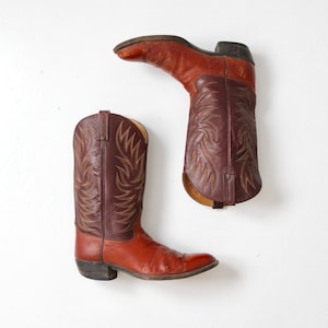 vintage Dan Post cowboy boots, men&#39;s western boots, size 10.5 D