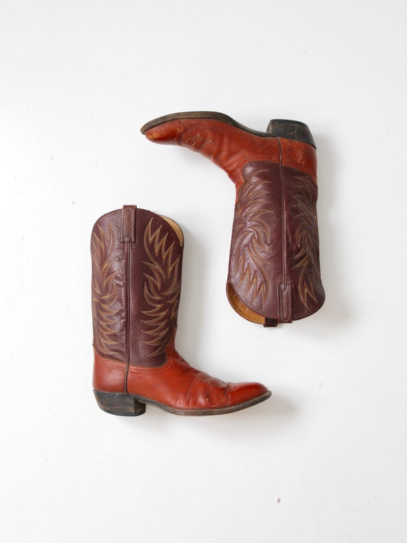 men/'s western boots size 10.5 D vintage Dan Post cowboy boots