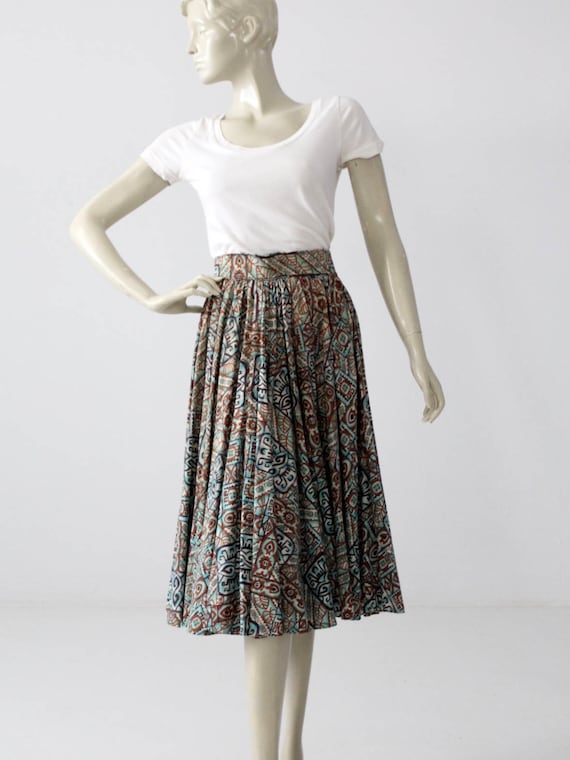 1950s southwestern circle skirt, Taos Fiesta Fashi