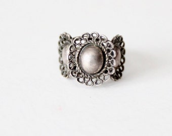 vintage 70s filigree ring adjustable