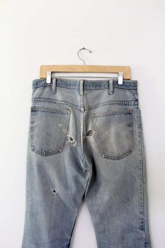 vintage JCPenney plain pockets jeans, 34x31 - image 4