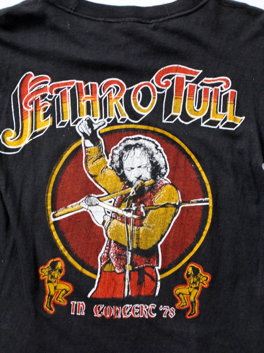 Vintage 1978 Jethro Tull Concert T-shirt: Ian Anderson Graphic Tee