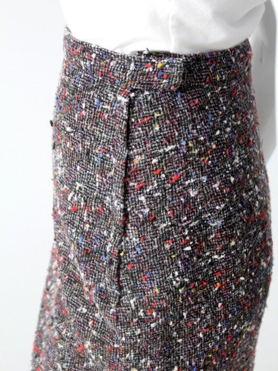 vintage 50s tweed pencil skirt - image 5