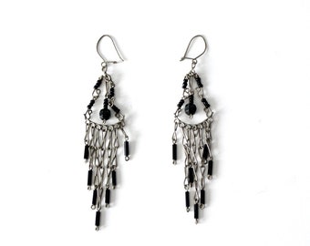 vintage boho chandelier drop earrings