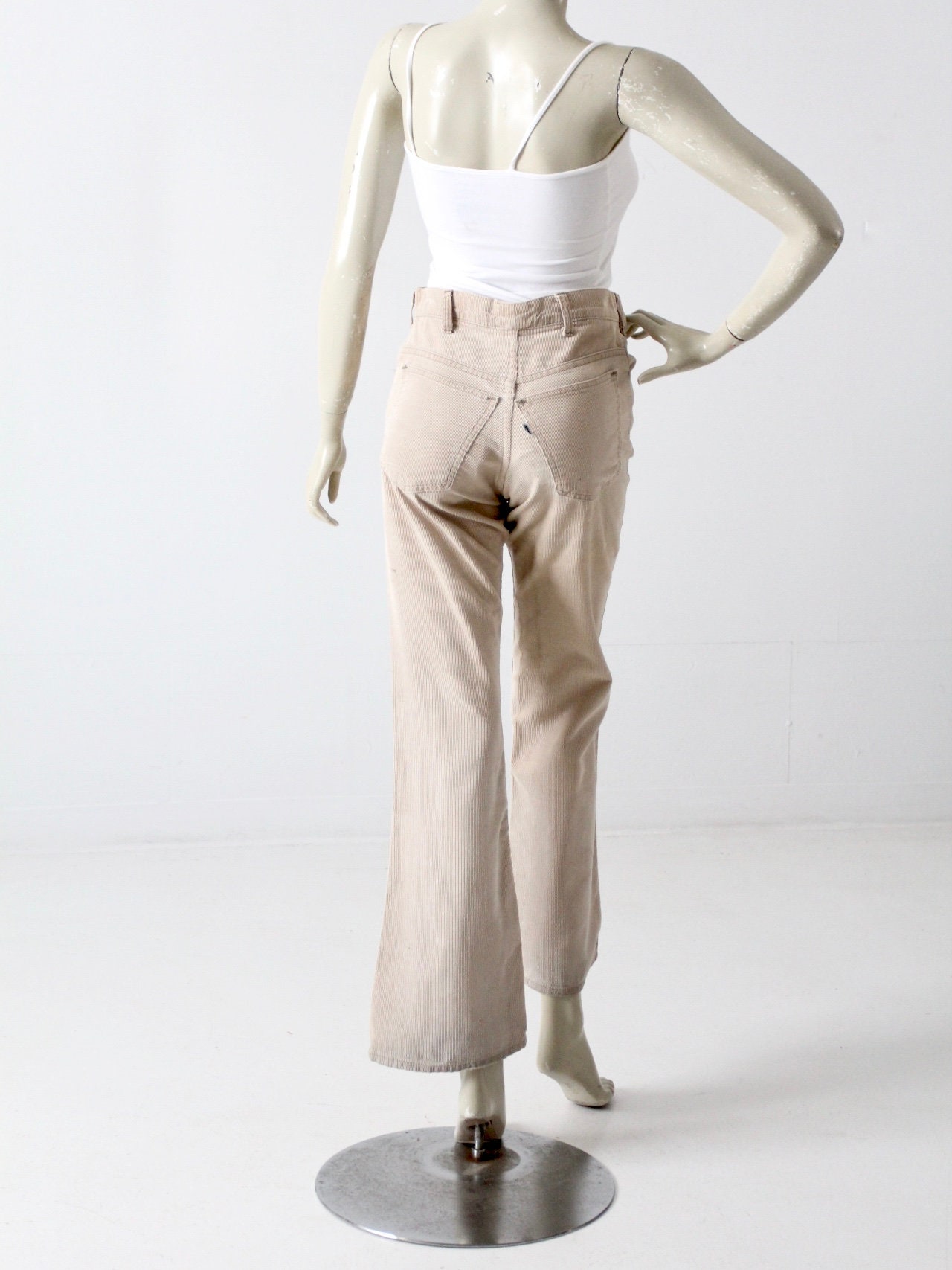 jaren '70 koorden hoge taille flare been vintage Levis corduroys 29 x 30 Kleding Gender-neutrale kleding volwassenen Broeken 