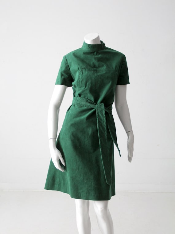 green faux suede dress Allegra K Faux Suede Dresses for Women's Sleeveless Crewneck Split Hem Work Office Sheath Dress X-Small Army Green at Amazon Women's Clothing store