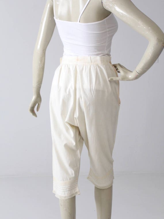 antique bloomers, Victorian pantaloons, 1900s lin… - image 5