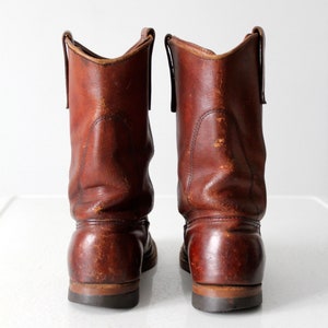 vintage Red Wing leather work boots mens US 7 image 3