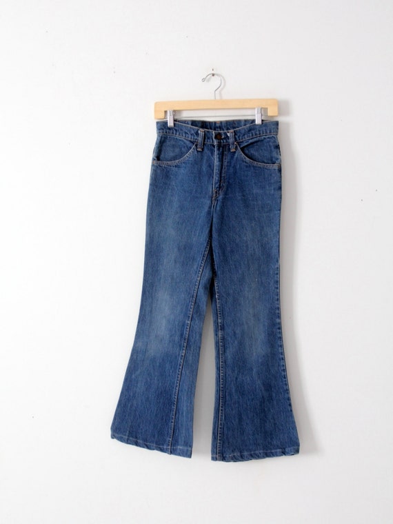 1970s Levis jeans, vintage flare leg Levis 684 den