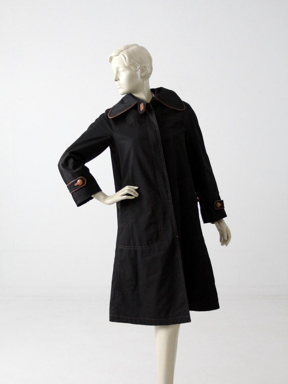 vintage Cortefiel trench coat, black coat