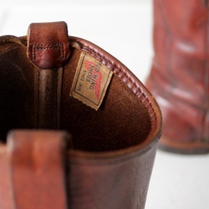 vintage Red Wing leather work boots mens US 7 image 6