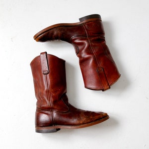 vintage Red Wing leather work boots mens US 7 image 7