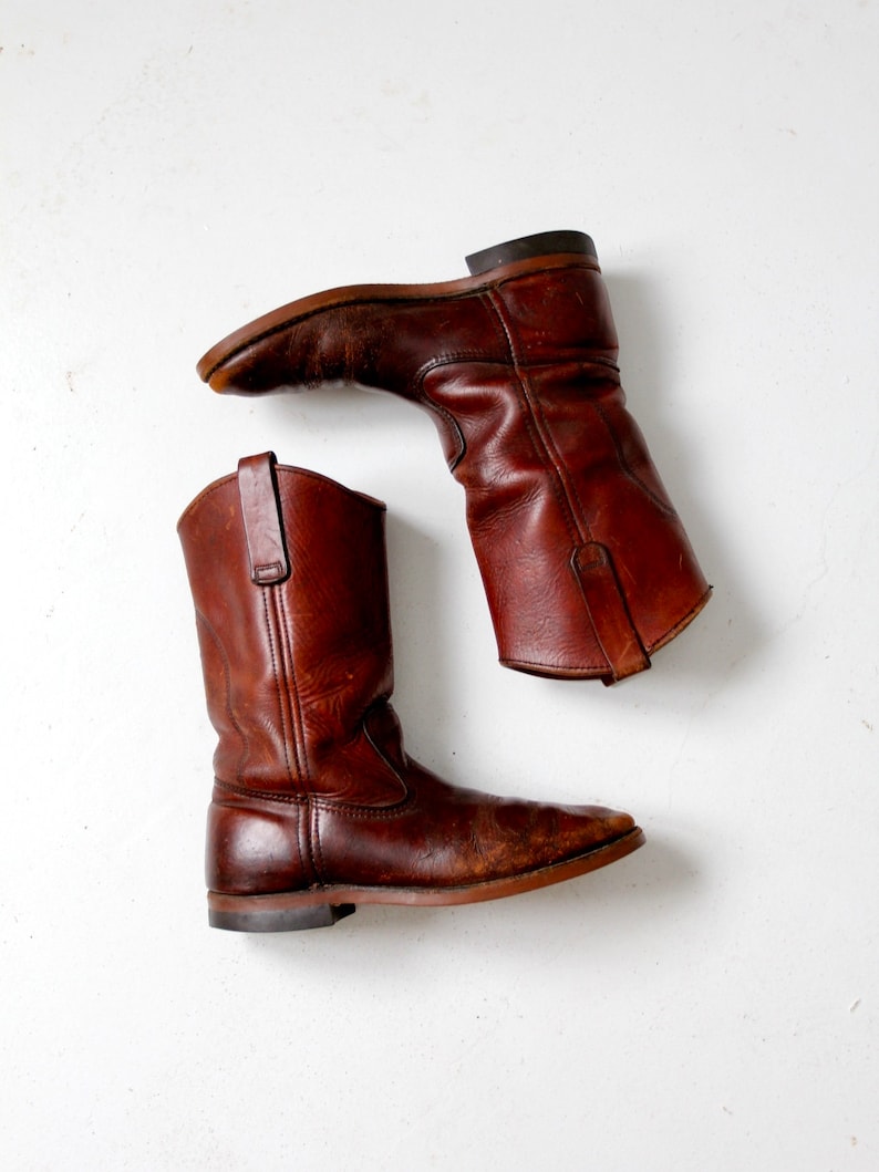 vintage Red Wing leather work boots mens US 7 image 7