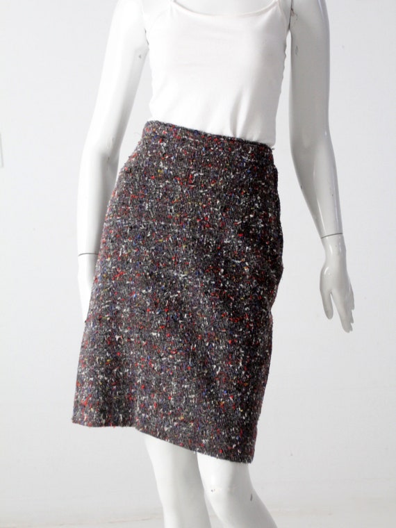 vintage 50s tweed pencil skirt - image 4