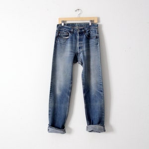 Levis 501 denim jeans, vintage 501s, american denim 31 x 31