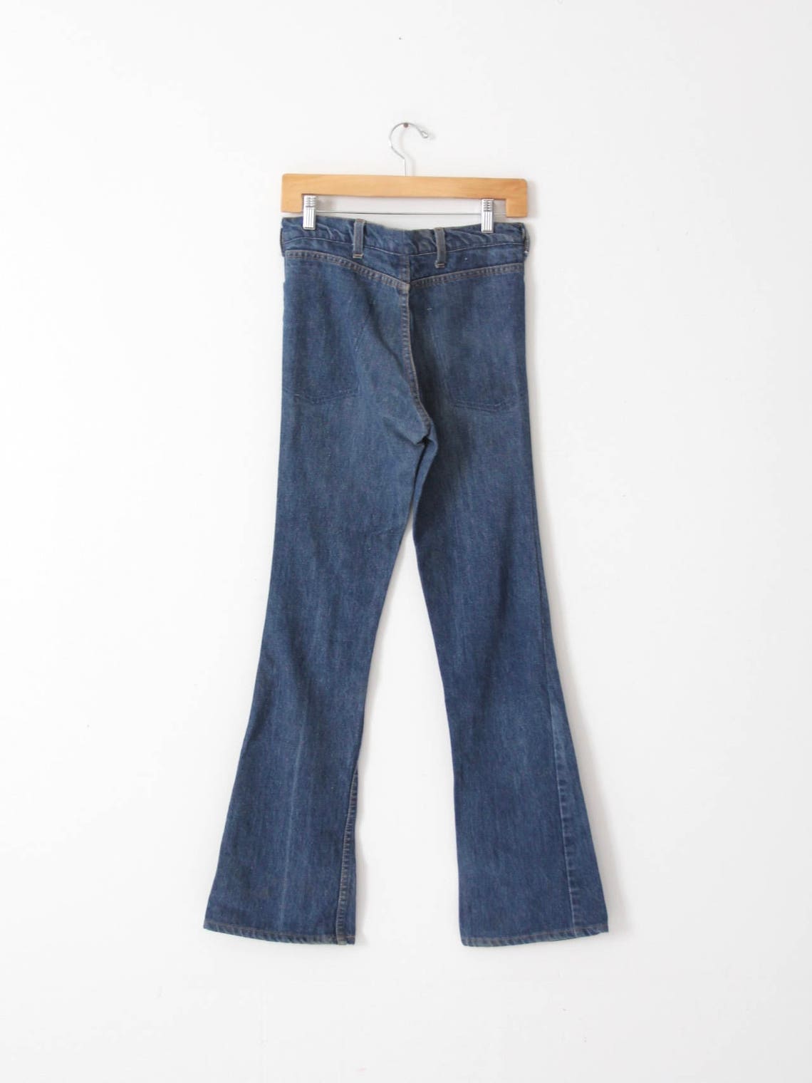 vintage Levi's jeans, flare leg 70s denim, 29 x 33, foto 4 di 5