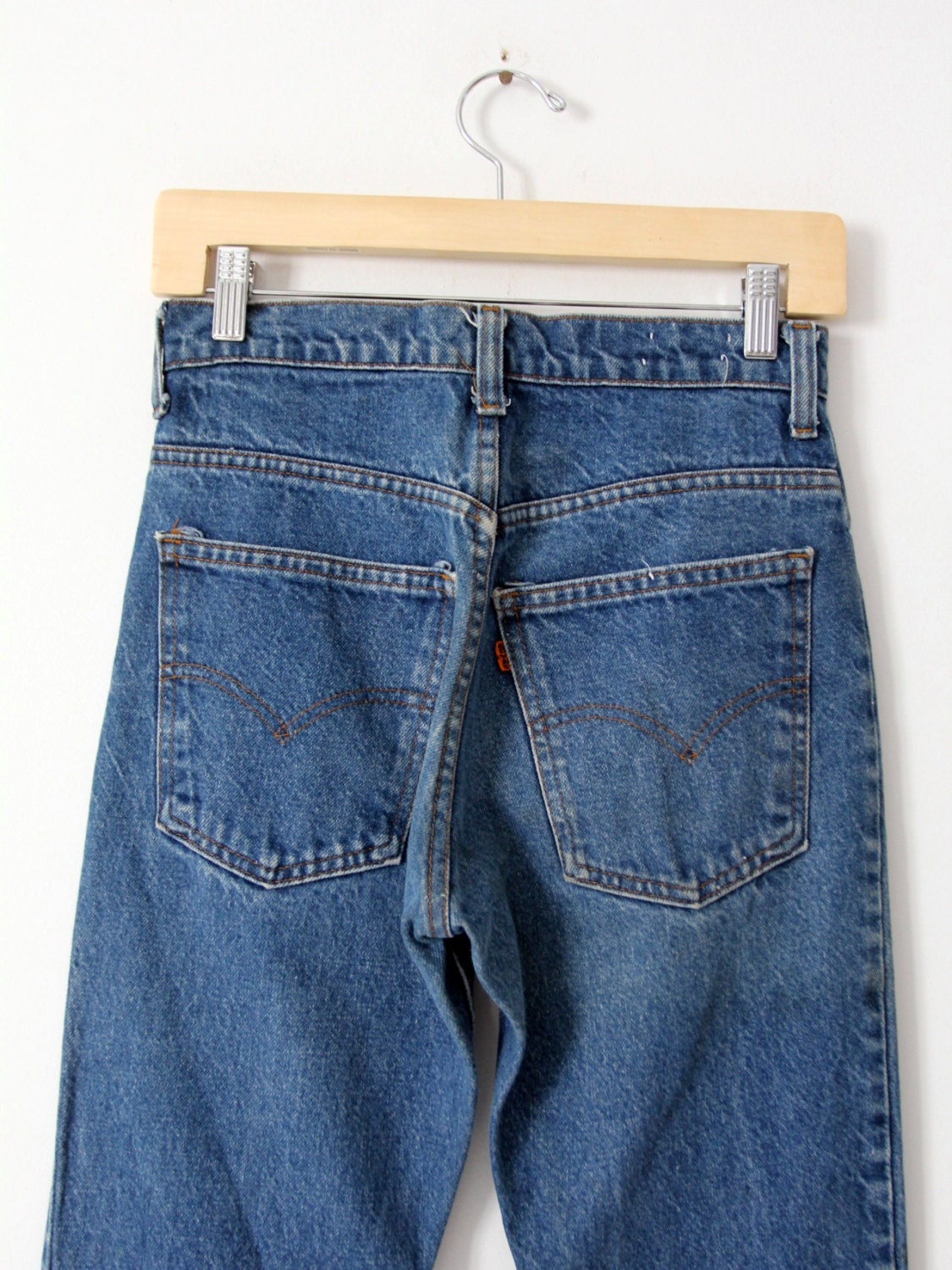 Levis 646 Denim Jeans, 1970s Flare Leg High Waist Jeans 28 X 31