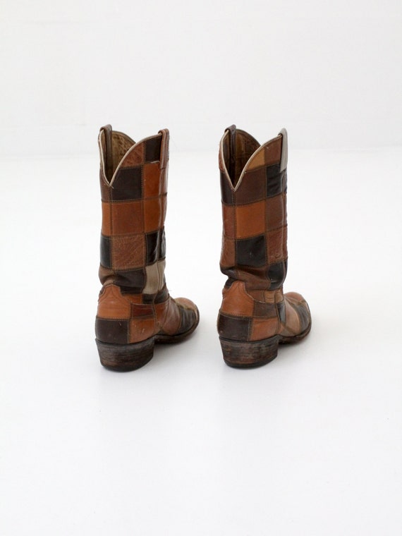 1970s Laramie leather boots,  hippie cowboy boots - image 3