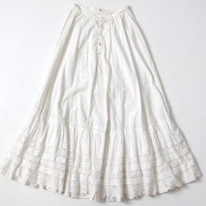 Edwardian Petticoat Antique 1900s White Skirt - Etsy