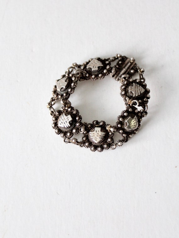 vintage linked 995 silver bracelet