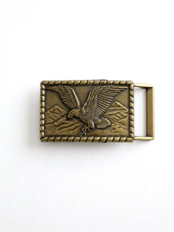 Vintage Brass Eagle Belt Buckle - Etsy display picture 2