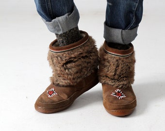 Vintage Minnetonka Mukluk Suede Boots