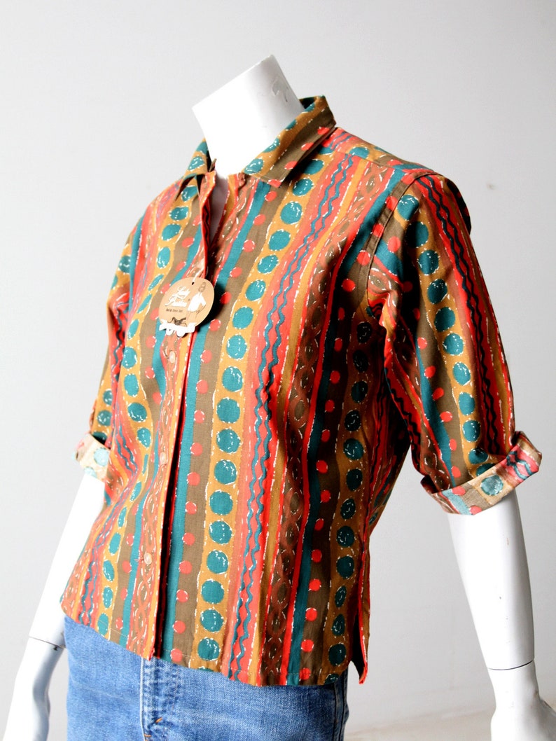 vintage 50s blouse by Preston Lady image 10
