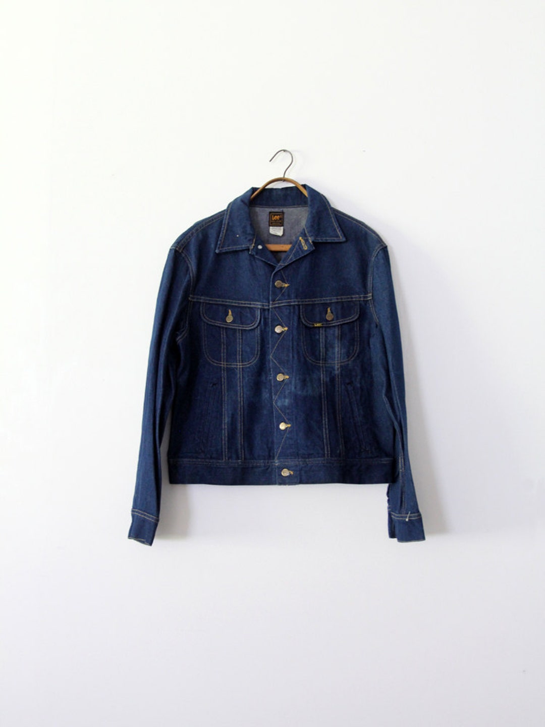 1970s Lee Denim Jacket, Lee Sanforized PATD-153438 - Etsy