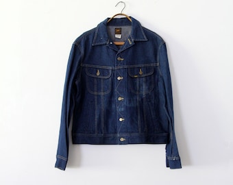 vintage 70s Lee denim jacket,  Lee Sanforized PATD-153438